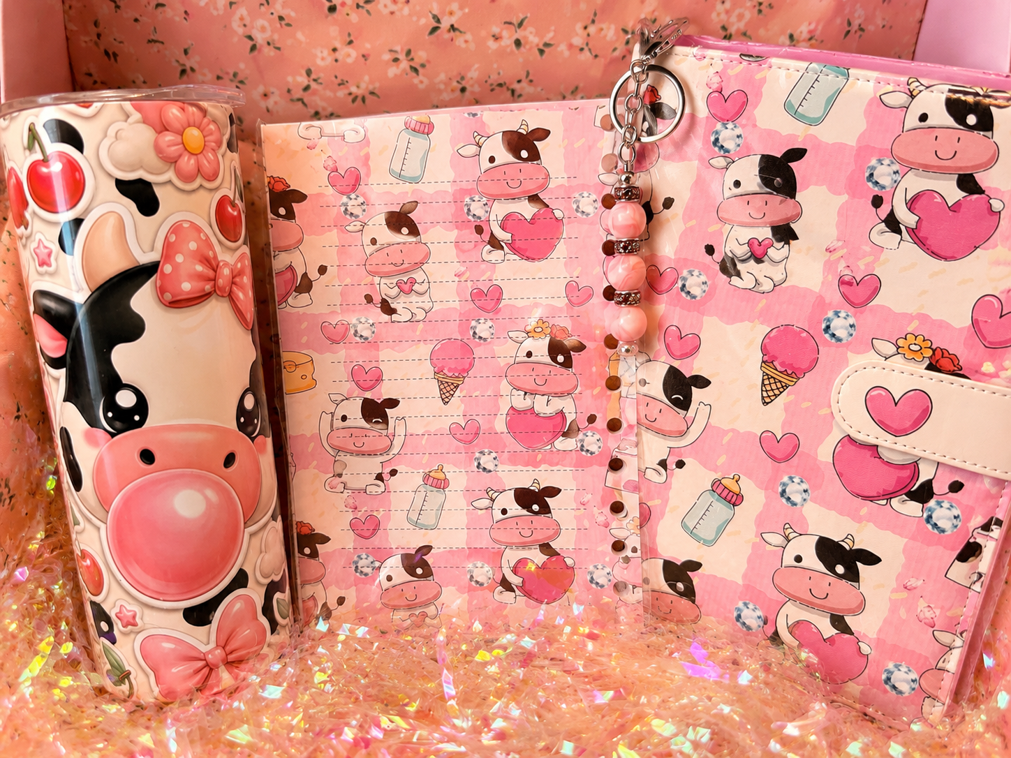 Pink Cow Tumbler