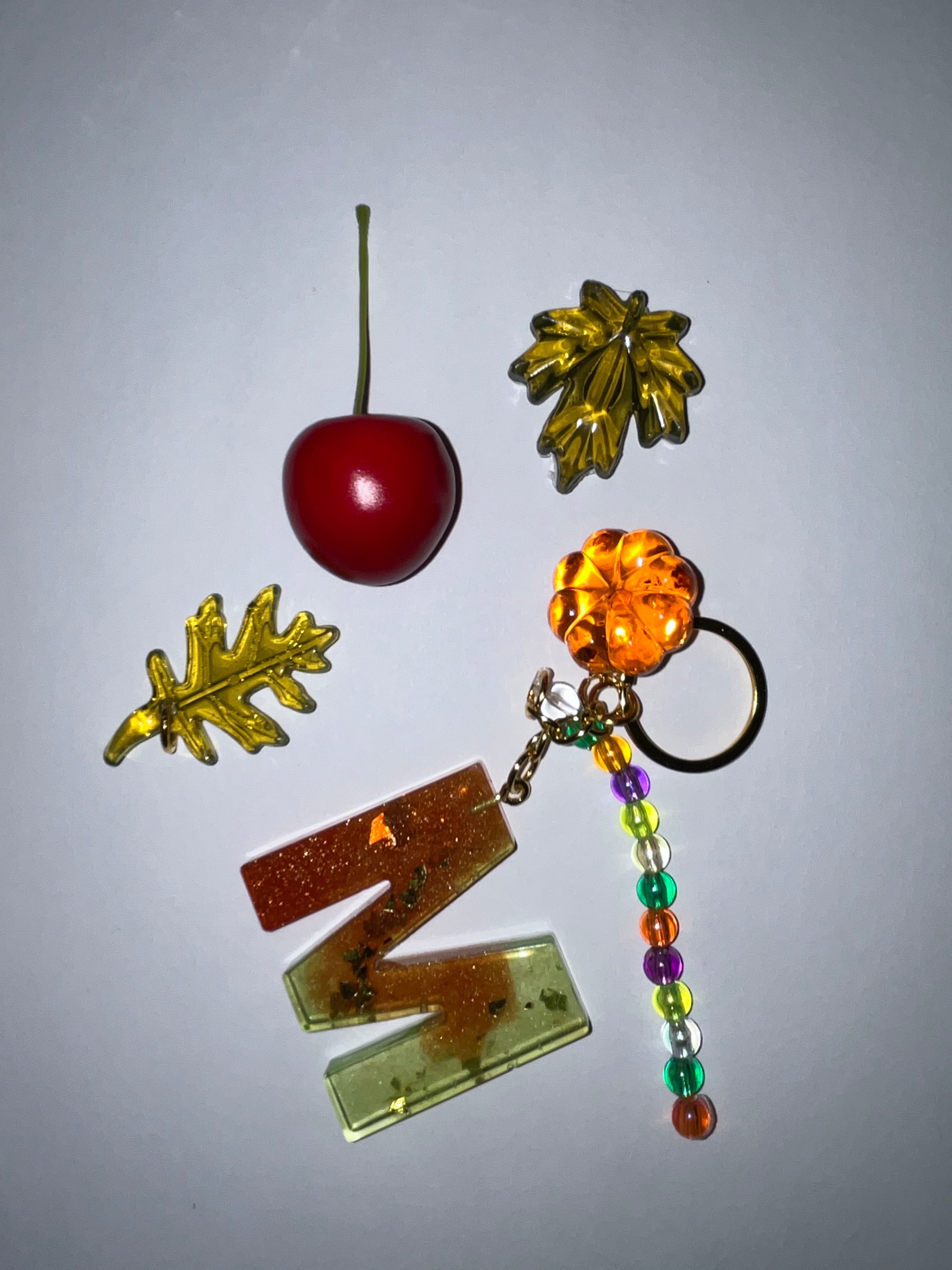 Autumn Initial Keychain