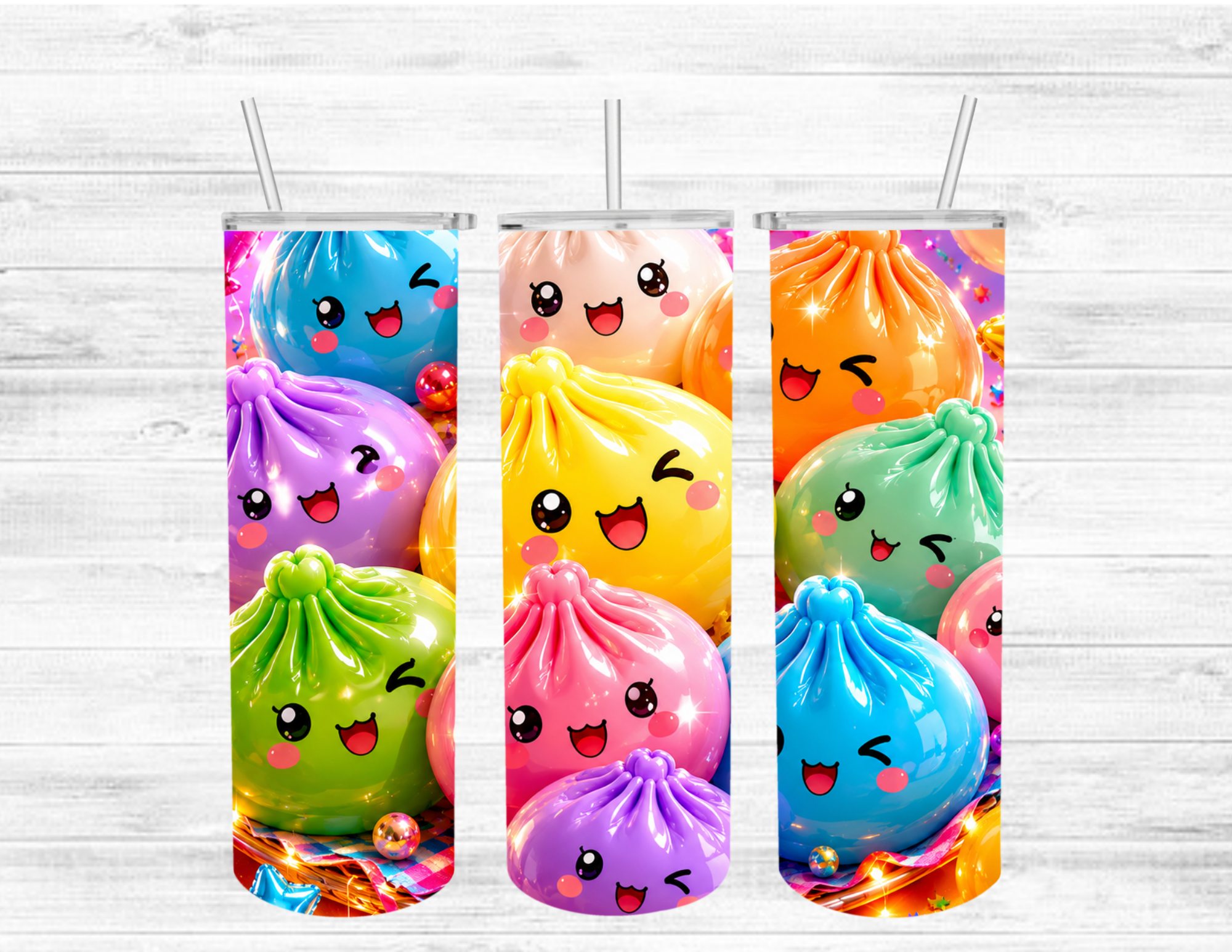 Dumpling Colored Speaker Tumbler