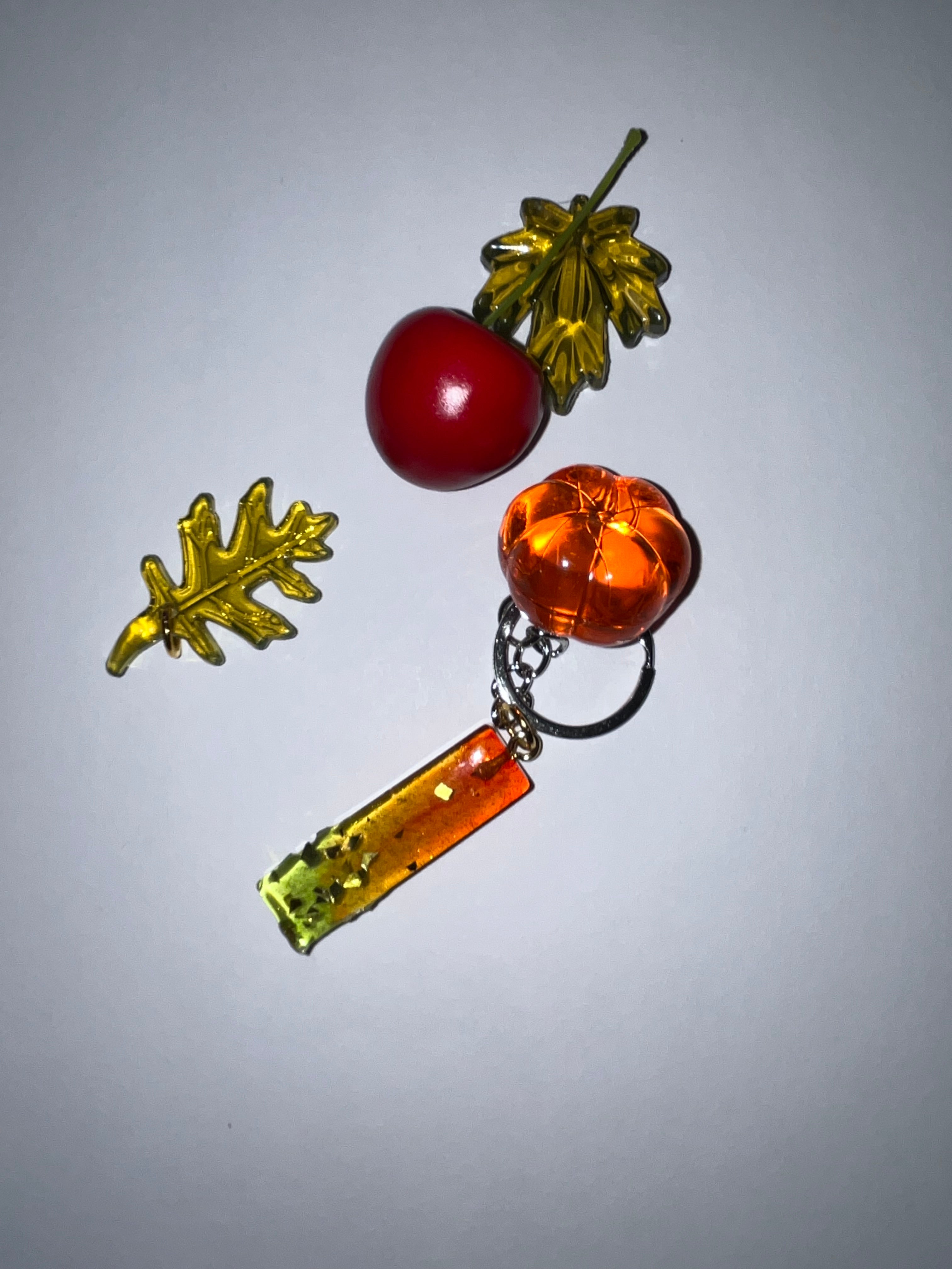 Autumn Initial Keychain