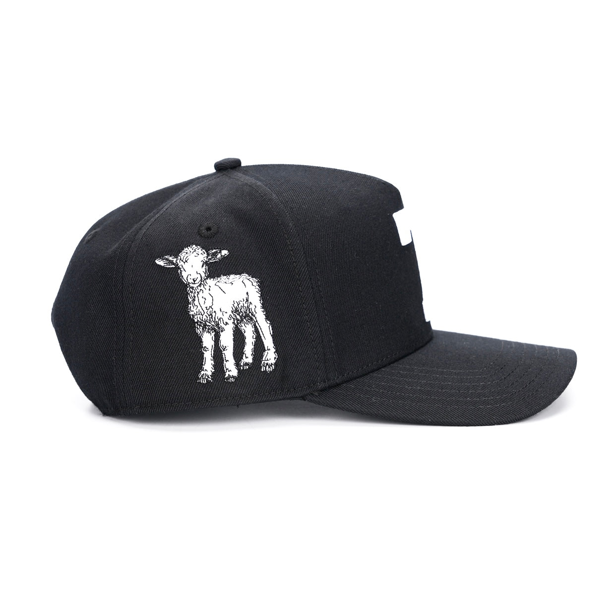 ‘7’ Premium SnapBack - Black/White
